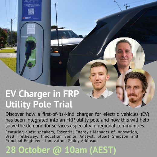 EV Charger in FRP Utility Pole Trial