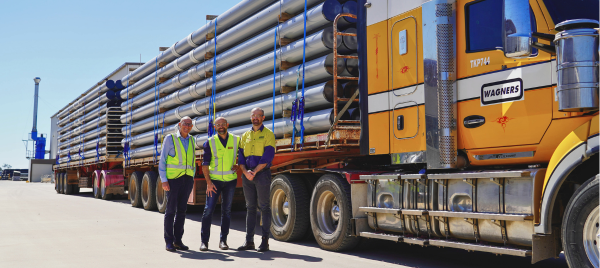 The Hon. David Janetzki, Treasurer of Queensland and Minister for Energy   visiting Wagners CFT to find out more about FRP Utility Poles